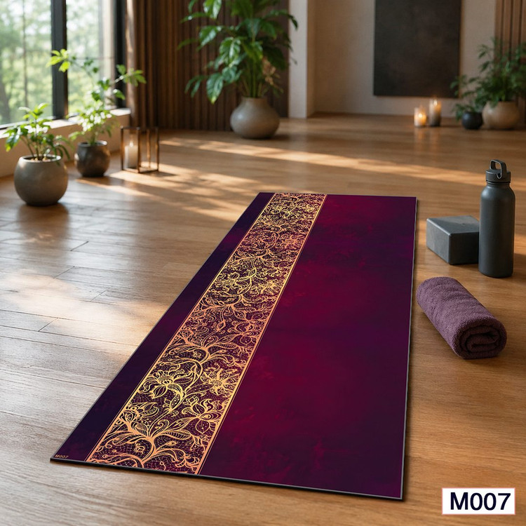 مت یوگا مخمل شانل فرشینه آفتاب کد M007