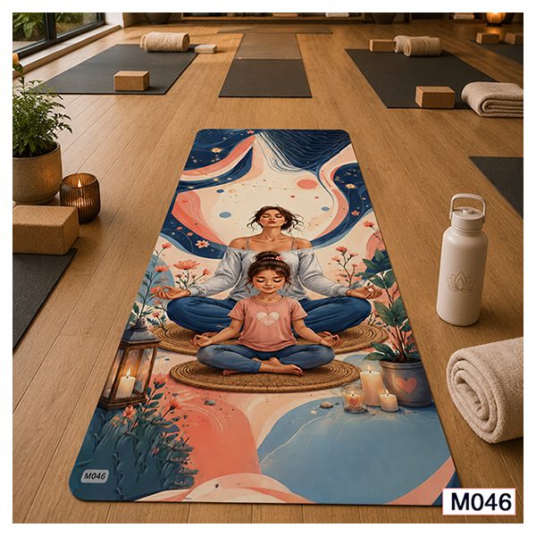 مت یوگا مخمل شانل فرشینه آفتاب کد M046