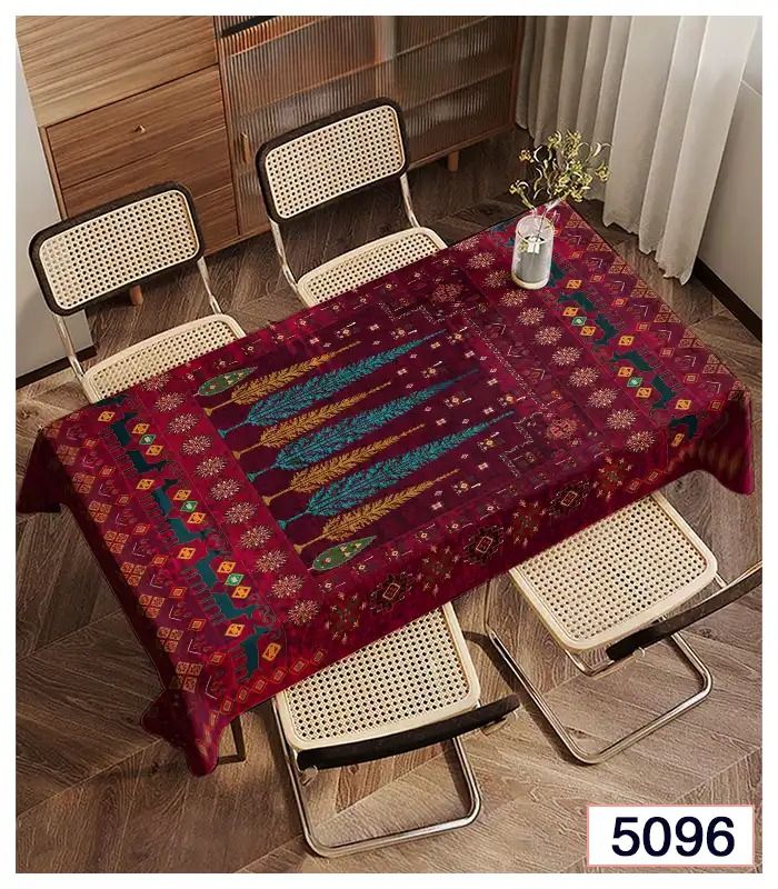 رومیزی و زیر سفره مخمل برند فرشینه آفتاب کد5096