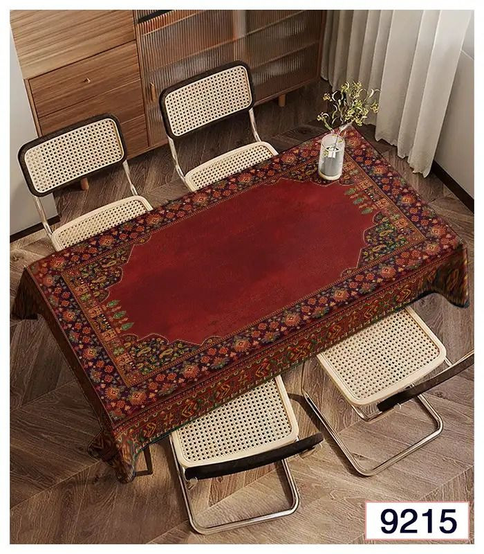 رومیزی و زیر سفره مخمل برند فرشینه آفتاب کد9215