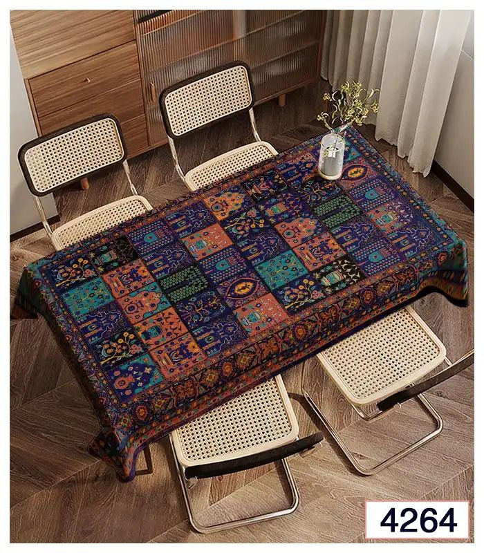 رومیزی و زیر سفره مخمل برند فرشینه آفتاب کد4264