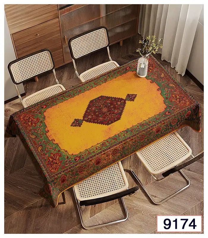 رومیزی و زیر سفره مخمل برند فرشینه آفتاب کد9174