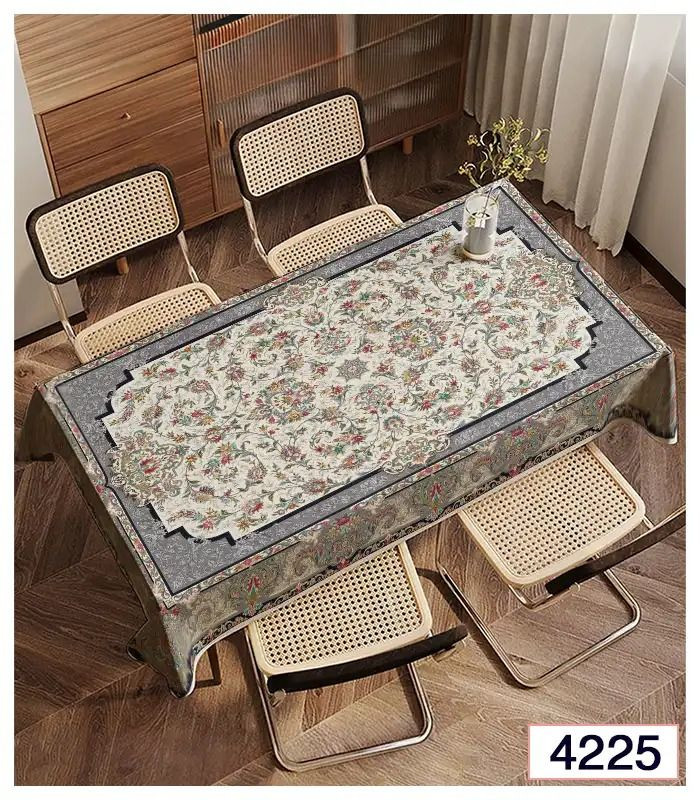 رومیزی و زیر سفره مخمل برند فرشینه آفتاب کد4225
