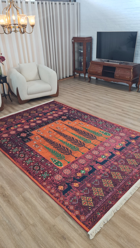 فرشینه لاکی فرشینه آفتاب کدL294مخمل شانل ترک استپدار