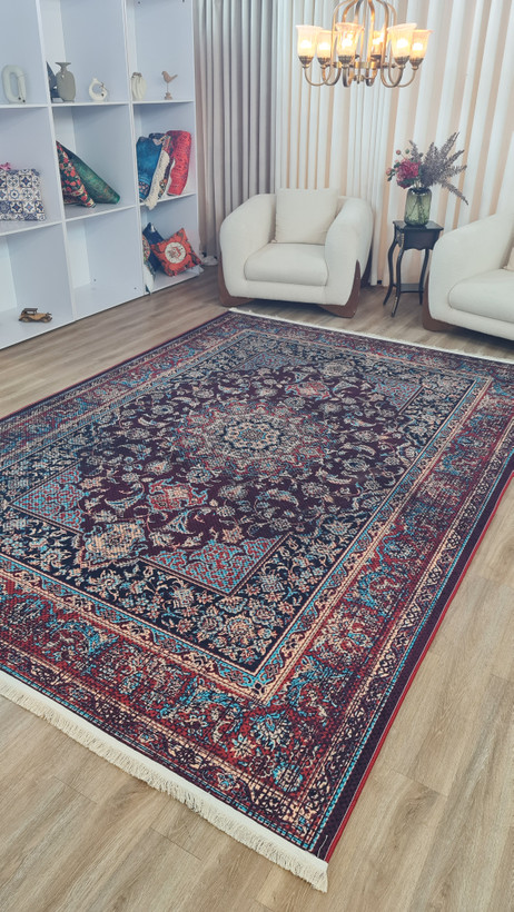 فرشینه لاکی فرشینه آفتاب کد A157مخمل شانل ترک استپدار