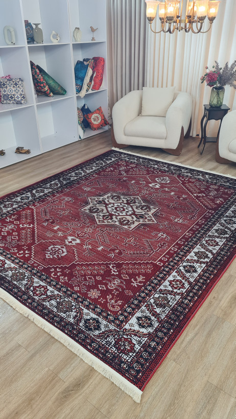 فرشینه لاکی فرشینه آفتاب کدU116مخمل شانل ترک استپدار