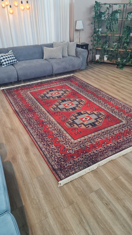 فرشینه لاکی فرشینه آفتاب کد A155مخمل شانل ترک استپدار